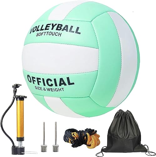 Volleyball Größe 5, PU Leder Weich Beachvolleyball, Wasserdichter Indoor- und Outdoor-Sport-Volleyball, Wettkampfvolleyball ist für Anfänger, Profisportler und Jugendliche Volleyball Größe 5, PU Leder Weich Beachvolleyball, Wasserdichter Indoor- und Outdoor-Sport-Volleyball, Wettkampfvolleyball ist für Anfänger, Profisportler und Jugendliche von DRSUMLF