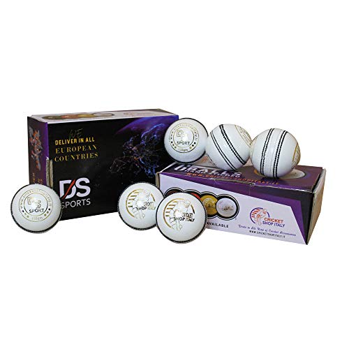 DS Sports Cricket Ball White 6 Ball Pack White-40 Over DS Sports Cricket Ball White 6 Ball Pack White-40 Over von DS Sports
