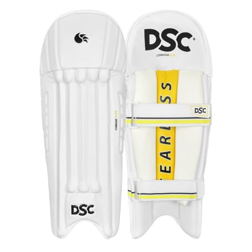 DSC Condor Flite Cricket Wicket Keeping Legguard | Color: Multicolor | Size: Youth | for Men & Boys | Mesh Instep Compact Wrap Around fit DSC Condor Flite Cricket Wicket Keeping Legguard | Color: Multicolor | Size: Youth | for Men & Boys | Mesh Instep Compact Wrap Around fit von DSC