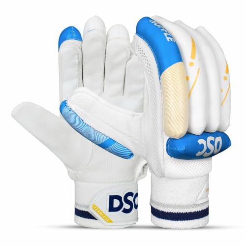 DSC Condor Ruffle Cricket Batting Gloves | Multicolor | Size: Boys | for Left-Hand Batsman von DSC