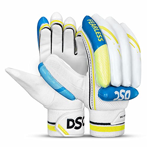 DSC Condor Ruffle Cricket Batting Gloves | Multicolor | Size: Boys | for Right-Hand Batsman von DSC