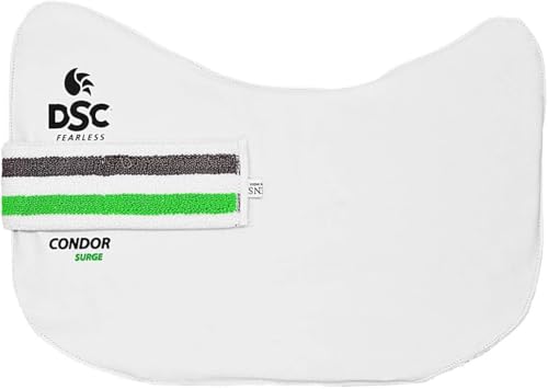 DSC Condor Surge Cricket-Brustschutz, Farbe: Weiß, Größe: Jungen, für Männer und Jungen, Material: PVC, stark und stabil, tailliert von DSC