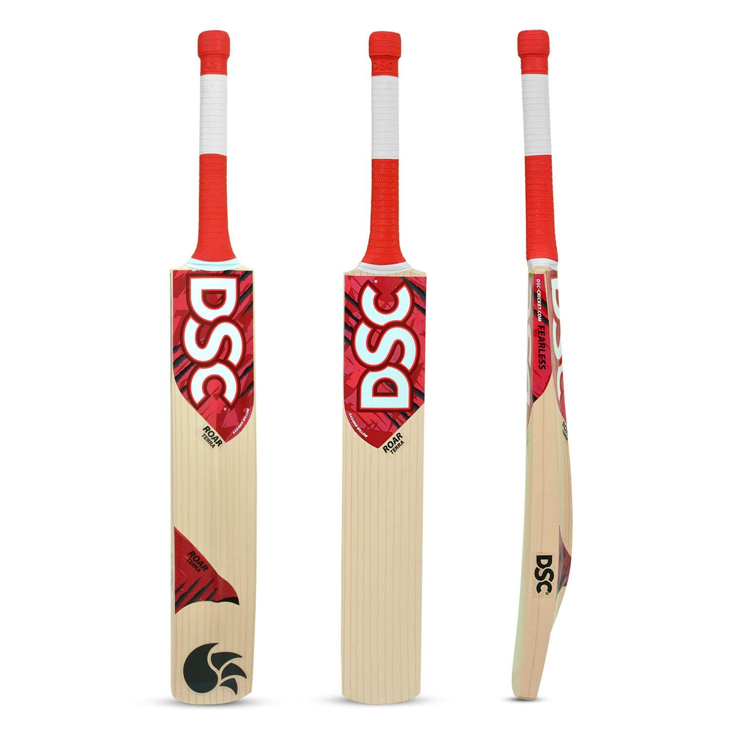 DSC Roar Terra Kashmir Willow Cricket Bat | Farbe: Beige | Größe: 6 von DSC