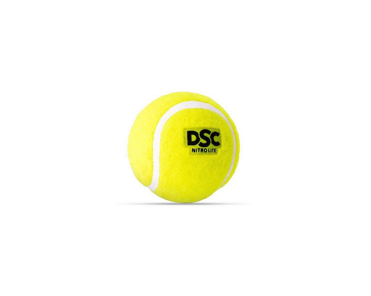 DSC Tennisball Nitro Tennis Cricket Ball Geeignet für Trainingsspiel (Inhalt des Kartons: Cricket-Bälle, bieten ein realistisches Gefühl und verbesserte Spielbarkeit), Training, Hartplatz, Rasen von DSC