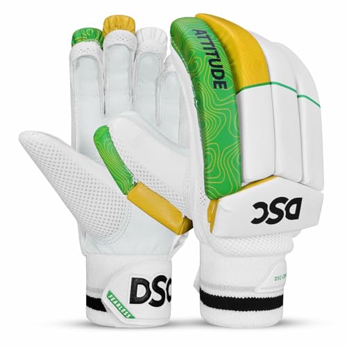 DSC Intense Attitude Cricket Batting Gloves | Multicolor | Size: Mens | for Right-Hand Batsman DSC Intense Attitude Cricket Batting Gloves | Multicolor | Size: Mens | for Right-Hand Batsman von DSC
