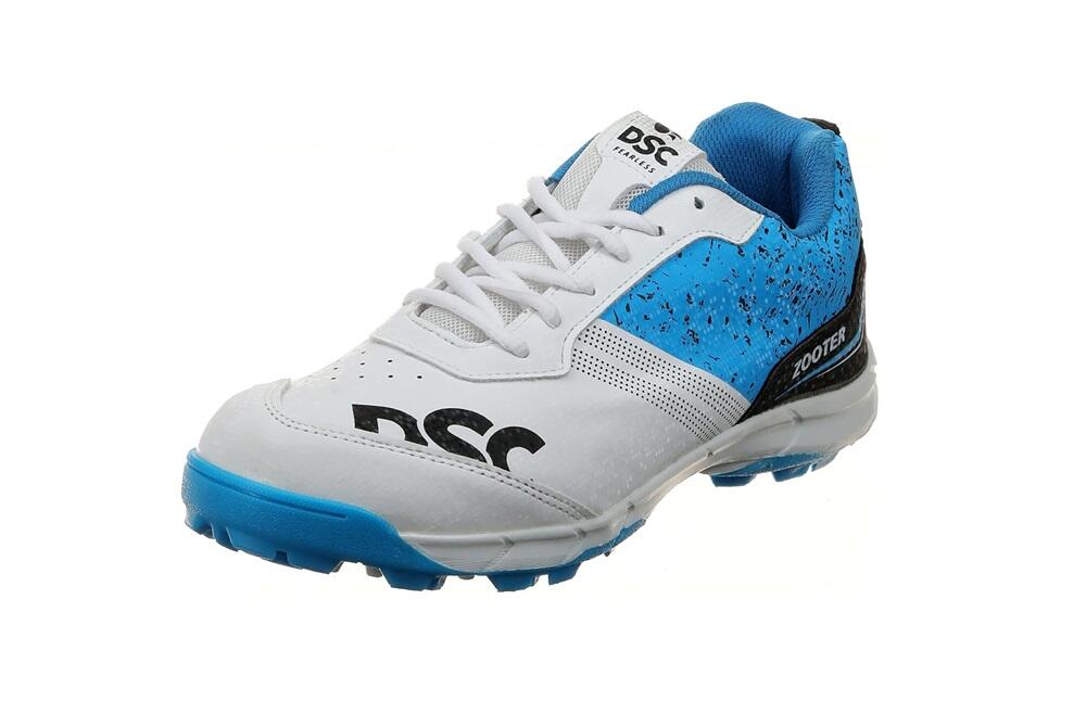 DSC Zooter Cricket-Schuhe | Weiß/Blau | Für Männer und Jungen | Leichtgewicht von DSC