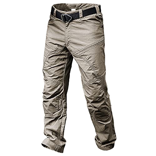 DSDFSVEW Herren elastische wasserdichte Cargohose, Army Tactical Military Wandern Jogger, Casual Streetwear Hose Jogginghose Khaki XXL DSDFSVEW Herren elastische wasserdichte Cargohose, Army Tactical Military Wandern Jogger, Casual Streetwear Hose Jogginghose Khaki XXL von DSDFSVEW