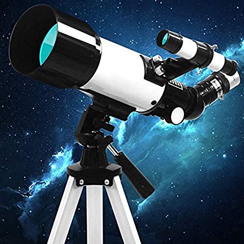 Astronomical Telescope Astronomisches Teleskop, 70-mm-Blende, 400-mm-Astronomisches Refraktor-Teleskop, Sternenbeobachtung, Einsteiger-Weltraumteleskop für Studenten, tragbares Reiseteleskop (Farbe: von DSFEG