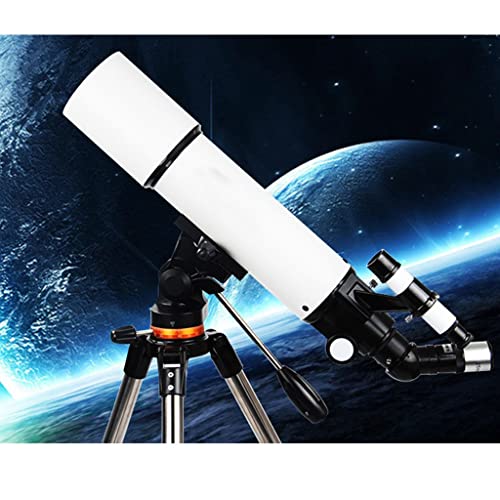 Astronomical Telescope Teleskop-Teleskop für Kinder, Anfänger, Erwachsene, Teleskope für Astronomie-Anfänger, 80 mm Astronomie-Refraktor-Teleskop mit Stativ, tragbares Teleskop, Geschenk für Kinder von DSFEG