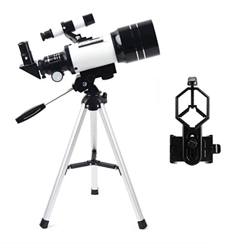 DSFEG Astronomical Telescope Professionelles 70-mm-Refraktor-Astronomisches Teleskop mit Stativ, niedrige Nacht, Mondbeobachtung, leistungsstarkes Monokular für Geschenke Telescope von DSFEG