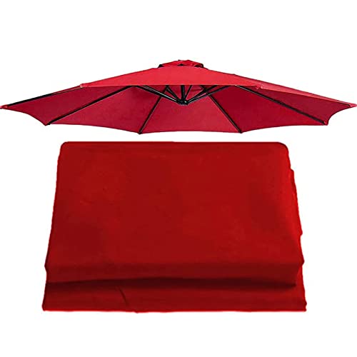 DSFEG Parasols Ersatz-Parasol-Stoffabdeckung, 2,7 m/6 Rippen 2,7 m/8 Rippen 300 cm/6 Rippen 300 cm/8 Rippen Garten Regenschirm Stoff Baldachin, Anti-Ultraviolett, wasserdicht, für von DSFEG