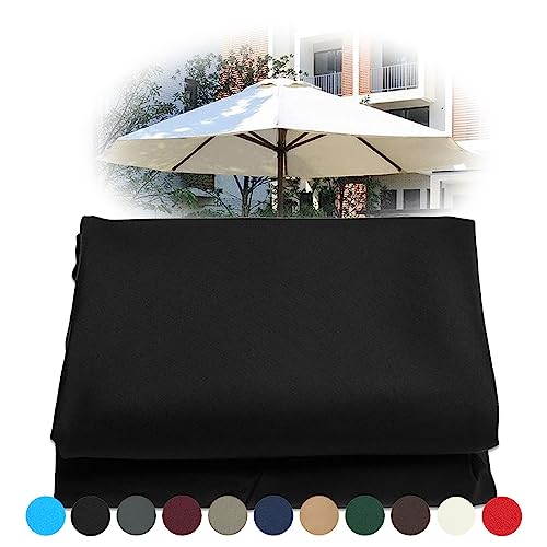 DSFEG Parasols Runder Sonnenschatten Parasol Ersatz -Regenschirmabdeckung für 300 cm/6 Arm 300 cm/8 Arm Parasol Ersatz -Regenschirm -Baldachin, Strand -Parasol -Ersatzstoff, 11 Farben zur Auswahl zur von DSFEG