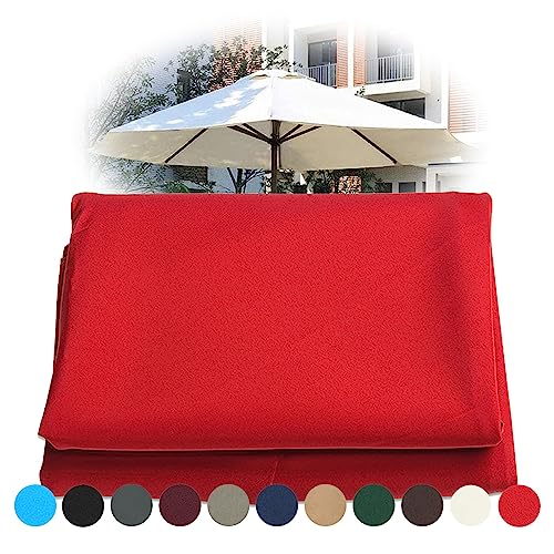 DSFEG Parasols Runder Sonnenschatten Parasol Ersatz -Regenschirmabdeckung für 300 cm/6 Arm 300 cm/8 Arm Parasol Ersatz -Regenschirm -Baldachin, Strand -para von DSFEG