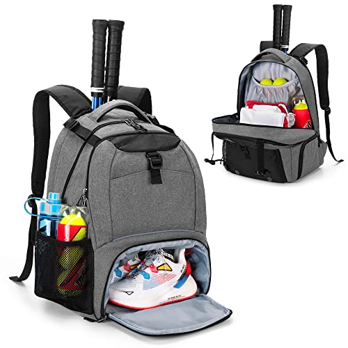 DSLEAF Tennisrucksack für 2 Schläger, Tennistasche mit separatem belüftetem Schuhraum für Tennis,Pickleball,Badminton,Squashschläger und Zubehör DSLEAF Tennisrucksack für 2 Schläger, Tennistasche mit separatem belüftetem Schuhraum für Tennis,Pickleball,Badminton,Squashschläger und Zubehör von DSLEAF