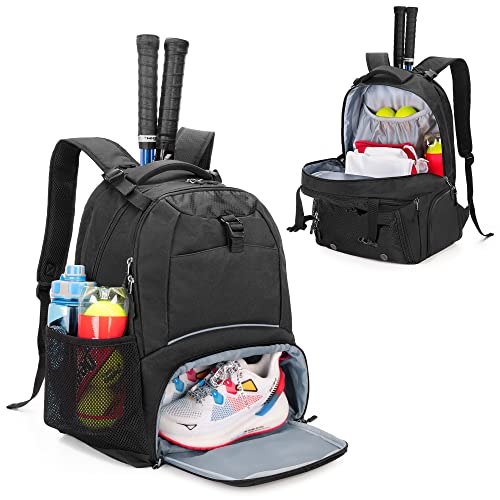 DSLEAF Tennisrucksack für 2 Schläger, Tennistasche mit separatem belüftetem Schuhraum für Tennis,Pickleball,Badminton,Squashschläger und Zubehör DSLEAF Tennisrucksack für 2 Schläger, Tennistasche mit separatem belüftetem Schuhraum für Tennis,Pickleball,Badminton,Squashschläger und Zubehör von DSLEAF