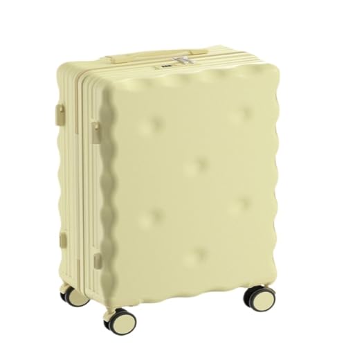 DSRANPRV Koffer Kekskoffer Studentenpasswortbox 20-Zoll-Boarding-Koffer Reisetrolley 26-Zoll mit Getränkehalter Koffer von DSRANPRV