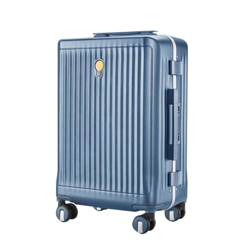 DSRANPRV Koffer mit Aluminiumrahmen, Trolley-Koffer, langlebiges, wasserdichtes Reise-Boarding-Koffer mit Universalrädern und großer Kapazität von DSRANPRV