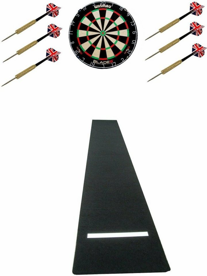 DSX Dartscheibe Winmau Blade 6 Dartboard Dartscheibe Dartmatte 6 Pfeile von DSX