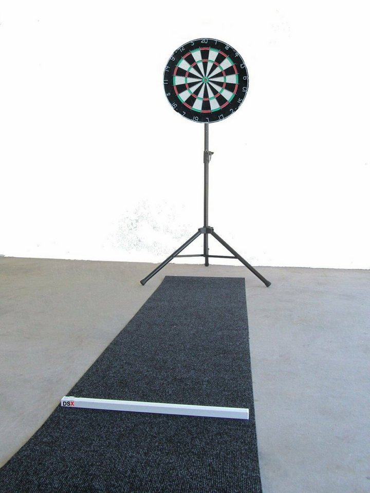 DSX Dartscheibe Winmau PRO Steel Dartboard Komplett-Set Dart Board Matte Oche Ständer von DSX