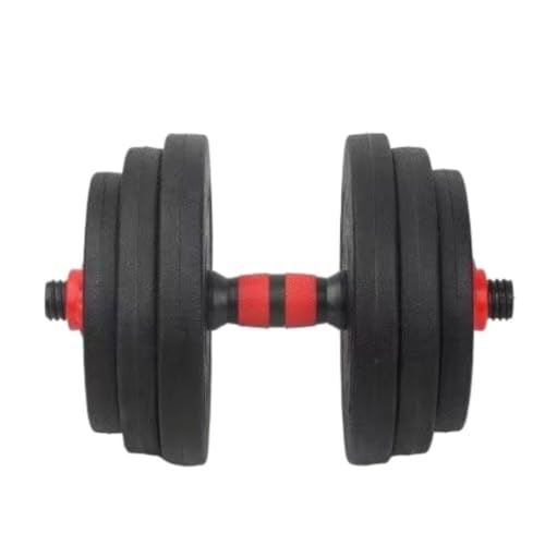 DTQBYOY Kurzhantel Fitness Herren Heim-Fitnessstudio Spezielle Hanteln Verstellbare Kombi-Zement-Langhantel McRun Fitnessgeräte Dumbbells(Black,20kg) von DTQBYOY