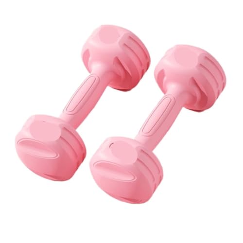 DTQBYOY Kurzhantel Hanteln for Frauen, Fitness-Heimgeräte, Integriertes Armmuskeltraining, Gummibeschichtete Kleine Hanteln for Jungen Dumbbells(Pink,4KG) von DTQBYOY