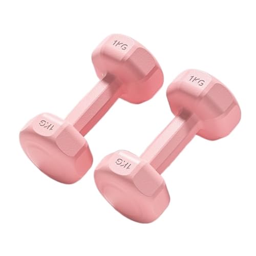 DTQBYOY Kurzhantel Hanteln for Frauen Fitness Heimgeräte Kettlebells for Männer Armmuskeltraining Yoga Kleine Hanteln Dumbbells(Pink,4kg) von DTQBYOY