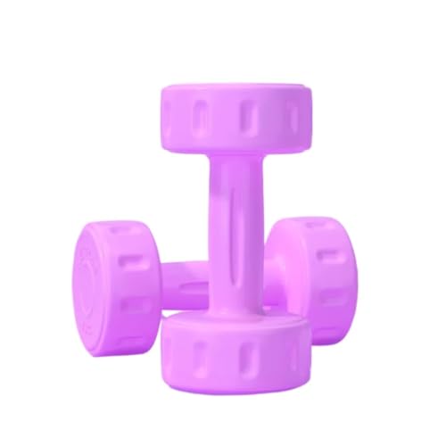 DTQBYOY Kurzhantel Hanteln for Männer Und Frauen, Fitnessgeräte, Heimhanteln, Gewichtsverlust, Yoga-Set Mit 100 Kg, Armmuskeln, Dünner Arm Dumbbells(Purple,4kg) von DTQBYOY