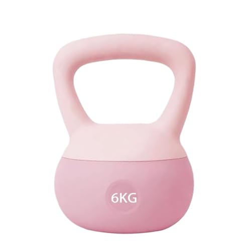 DTQBYOY Kurzhantel Kettlebell Fitness Heimtraining Hantel Hüfttraining Hüftformung Krafttraining Fitnessgeräte Dumbbells(Pink,6kg) von DTQBYOY