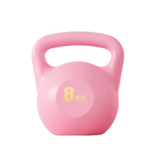 DTQBYOY Kurzhantel Kettlebell Frauen Fitness Männer Hantel Hüfte Trainingsgeräte Kettlebell Hantel Kniebeugen Übung Hüfte Dumbbells(Pink,6kg) von DTQBYOY