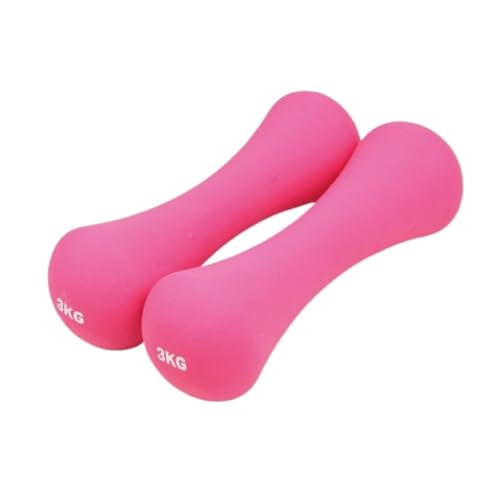 DTQBYOY Kurzhantel Kleine Hanteln Aus Kunststoffknochen for Frauen for Aerobic, Um Die Arme Zu Verdünnen, Yoga-Fitnesshanteln, Fitnessgeräte Dumbbells(Pink,6KG) von DTQBYOY