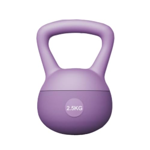 DTQBYOY Kurzhantel Weiche Kettlebell Fitness Home Equipment Dünne Arme Und Gesäß Lifting Kettle Hantel Squat Krafttraining Dumbbells(Purple,5kg) von DTQBYOY