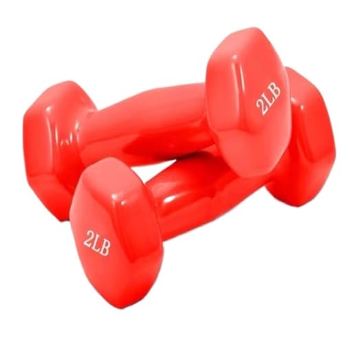 DTQBYOY Unisex-Handhanteln Paar Hanteln for Muskeltraining und Training, Heimfitnessgerät for Anfänger und Profis Platz sparen(Red,8kg) von DTQBYOY