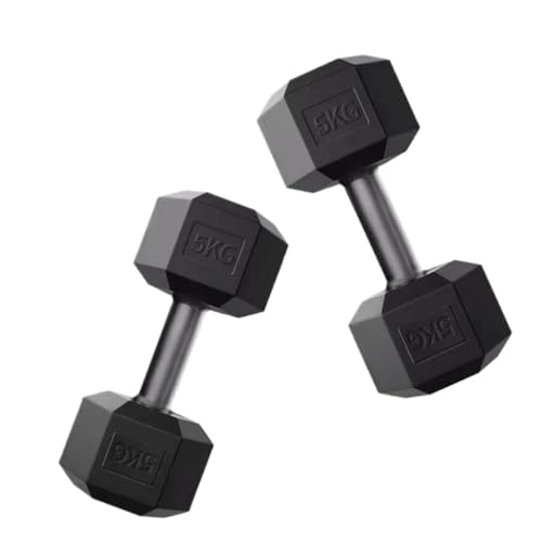 Kurzhantel Hanteln Herren Heimfitnessgeräte Sechseckige Kleine Hanteln Trainieren Ein Paar Gewichtsverlust Direktverkauf Dumbbells(10kg) von DTQBYOY