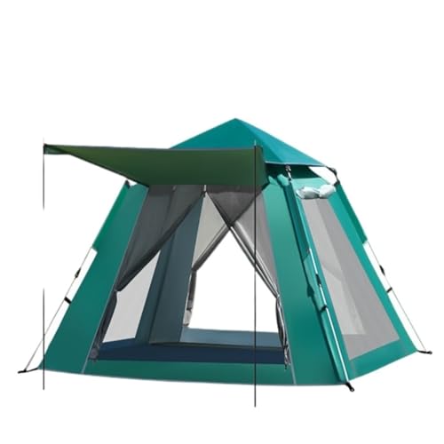 Zelt Outdoor-Zelt Camping Camping Tragbares Faltbares Sonnenschutzzelt Vollautomatisches Schnellöffnungszelt Abnehmbares Zelt(Green,B) von DTQBYOY