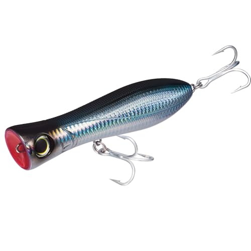 Yo-Zuri R1154-CHBL Bull Pop Floating Lure, Holographic Black Yo-Zuri R1154-CHBL Bull Pop Floating Lure, Holographic Black von DUEL