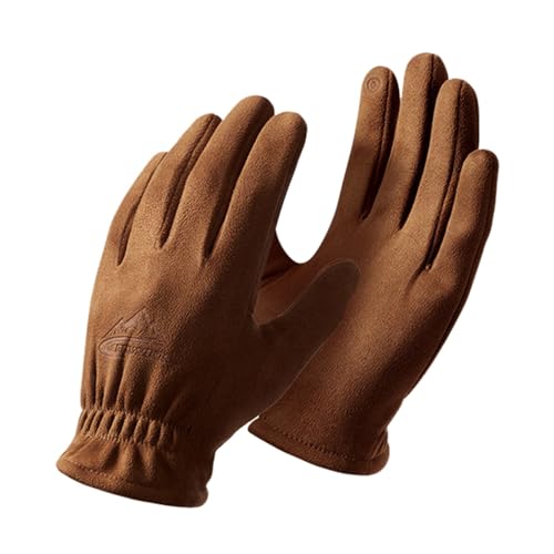 DUHENWU Fleece Handschuhe Thermisch Bequeme Fingerhandschuhe Herbst Winter Winterhandschuhe Einfarbig Thermohandschuhe Fäustlinge Für Outdoor Skihandschuhe Laufen Camping Sporthandschuhe von DUHENWU