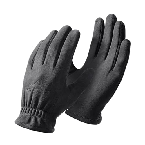 DUHENWU Fleece Handschuhe Thermisch Bequeme Fingerhandschuhe Herbst Winter Winterhandschuhe Einfarbig Thermohandschuhe Fäustlinge Für Outdoor Skihandschuhe Laufen Camping Sporthandschuhe von DUHENWU