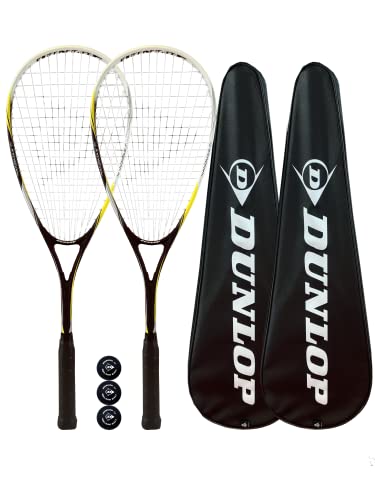 2 x Dunlop Nano Max Ti Squash Racket + 3 Squash Bälle 2 x Dunlop Nano Max Ti Squash Racket + 3 Squash Bälle von DUNLOP