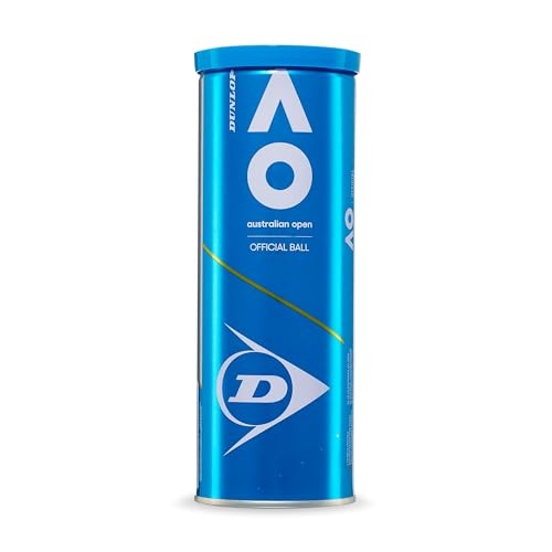 Dunlop Tennisball Australian Open - für Sand, Hartplatz und Rasen (1x3er Dose) von Dunlop