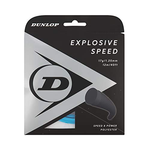 DUNLOP Explosive Speed Tennissaite, 17g-1.25mm, 12m Satz, Blau DUNLOP Explosive Speed Tennissaite, 17g-1.25mm, 12m Satz, Blau von DUNLOP