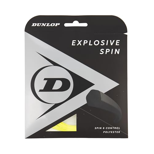 Dunlop Explosive Spin Tennissaite 17g-1.25mm, 12m Satz, Gelb von Dunlop