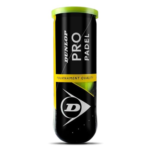 Dunlop Sports Pro Padel Ball, Yellow, Pack of 3 von Dunlop Sports