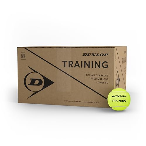 DUNLOP Tennisball Training - für Coaching- und Trainingseinheiten (72 Bälle) von DUNLOP