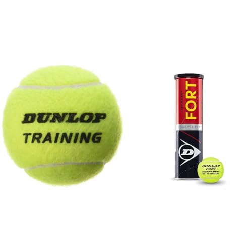 DUNLOP Tennisball Training gelb 60 Stück POLYBAG Tennisball Fort Tournament von DUNLOP