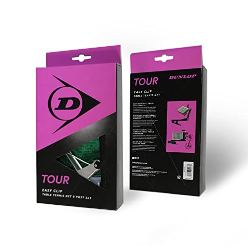 DUNLOP Tour Tischtennisnetz-Set, grün/schwarz, Einheitsgröße von DUNLOP