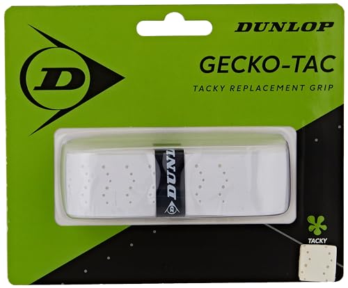 DUNLOP Unisex Gecko-Tac Ersatzgrip Griffband, Weiß, 1 Stück DUNLOP Unisex Gecko-Tac Ersatzgrip Griffband, Weiß, 1 Stück von DUNLOP