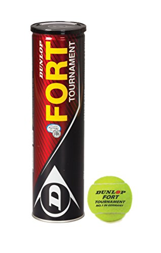 Dunlop DTB Turnierbälle Fort Tournament 4er Tennisbälle, Gelb, One Size von DUNLOP