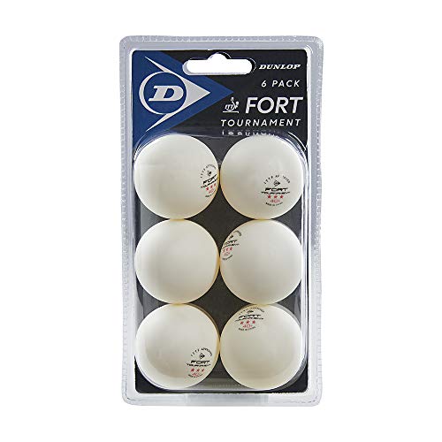 Dunlop Fort Tournament 6 Tischtennisbälle weiß, 6er Pack Bälle, Professionelle weiße ITTF zertifizierte 3 Sterne TT Bälle, Indoor und Outdoor, Wettkampf, fortgeschrittene Vereins- und Turnier- Spieler Dunlop Fort Tournament 6 Tischtennisbälle weiß, 6er Pack Bälle, Professionelle weiße ITTF zertifizierte 3 Sterne TT Bälle, Indoor und Outdoor, Wettkampf, fortgeschrittene Vereins- und Turnier- Spieler von DUNLOP