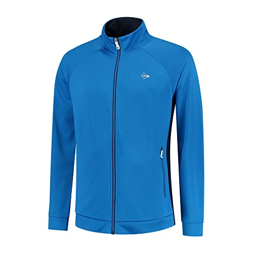 DUNLOP Herren Sport Tennis Jacke – Club Line, Knitted Jacket, Blau DUNLOP Herren Sport Tennis Jacke – Club Line, Knitted Jacket, Blau von DUNLOP