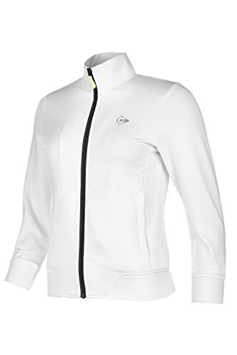 DUNLOP Kinder Sport Tennis Trainingsjacke – Club Line, Knitted Jacket, Mädchen, Weiß DUNLOP Kinder Sport Tennis Trainingsjacke – Club Line, Knitted Jacket, Mädchen, Weiß von DUNLOP